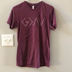 God is greater than highs and lows tee shirt